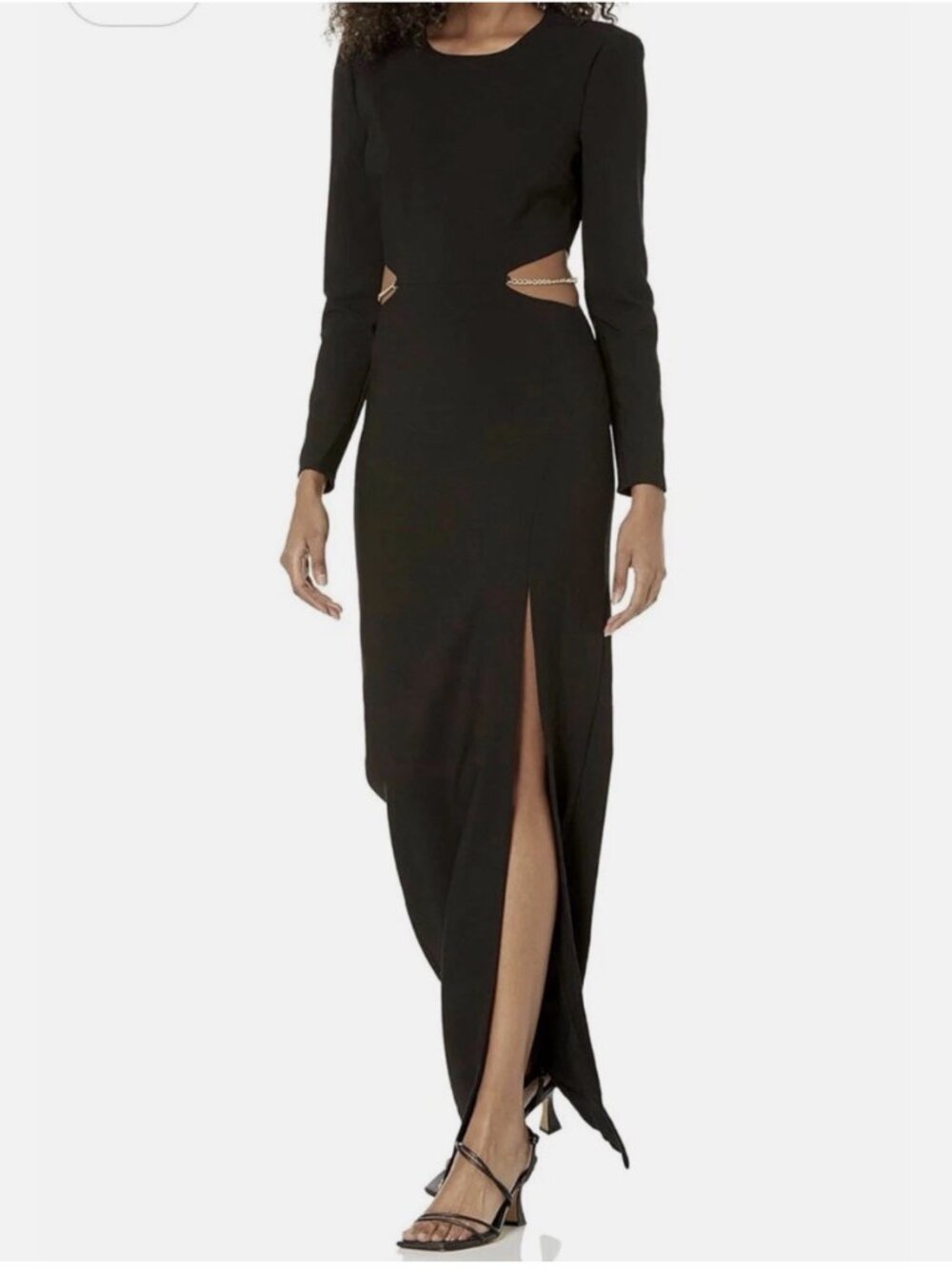 LIKELY Women’s Mikey Gown Long Sleeve Maxi Length Gown Size 8 Black